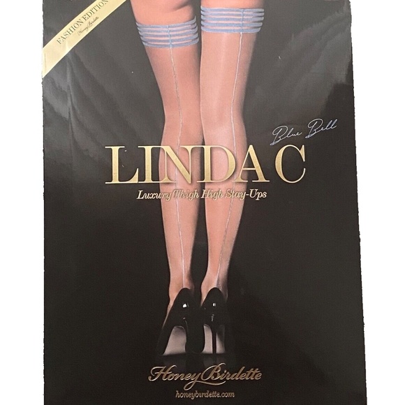 HB - Linda C (LT Blue) Thigh High Stockings - Picture 1 of 1